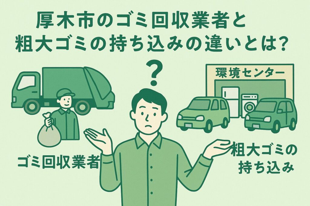 厚木市のゴミ回収業者と粗大ごみ持ち込みの違いとは？