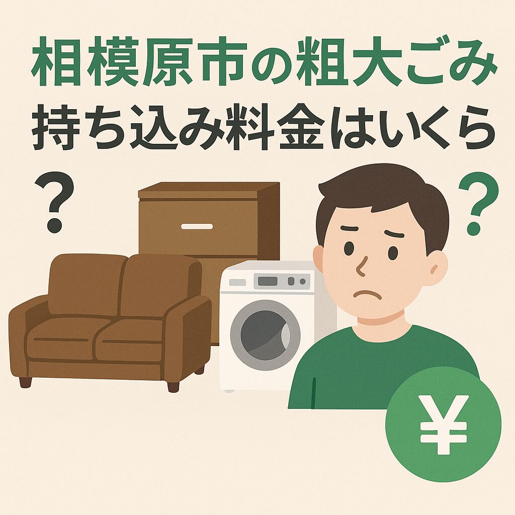 相模原市の粗大ごみ持ち込み料金はいくら?