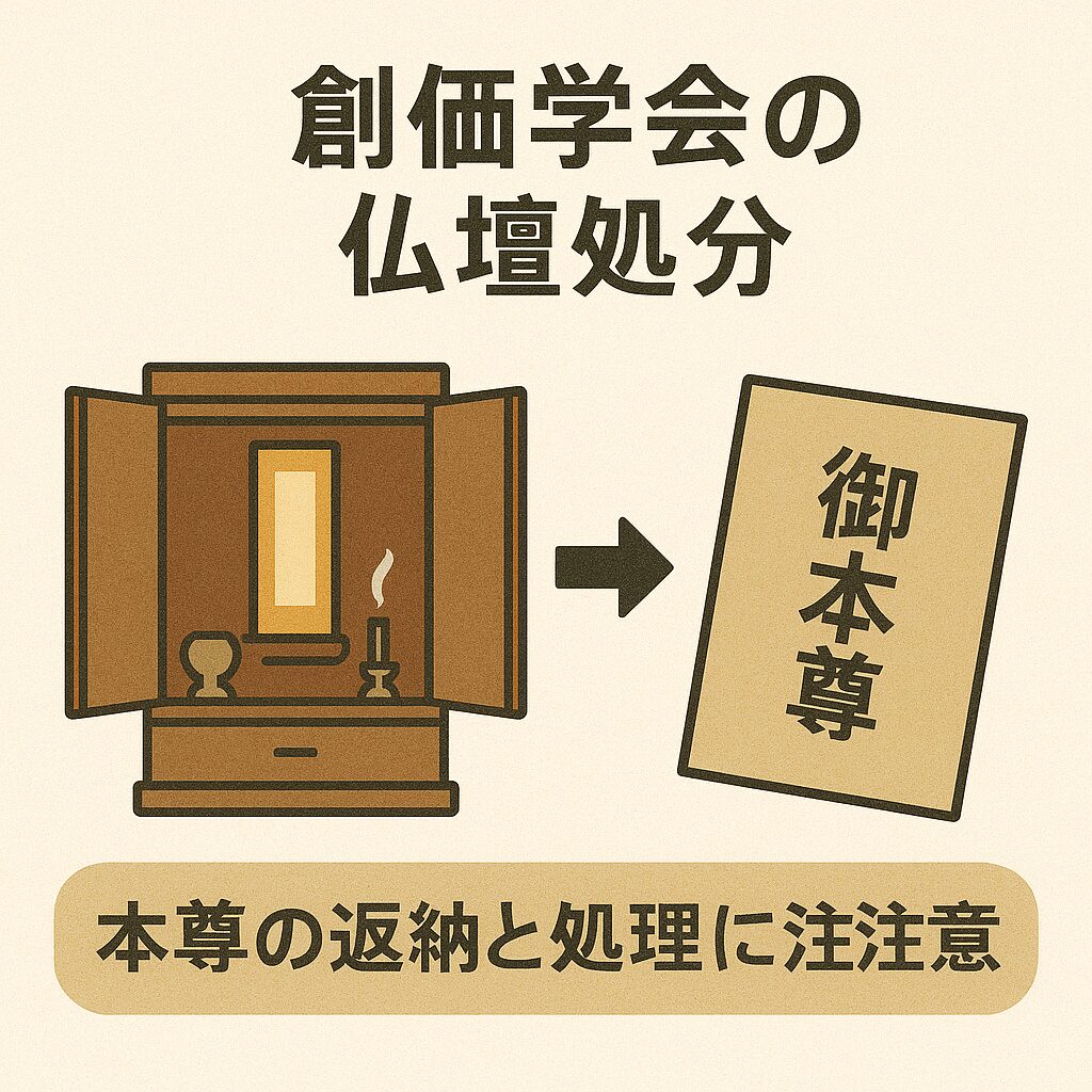 創価学会の仏壇処分
