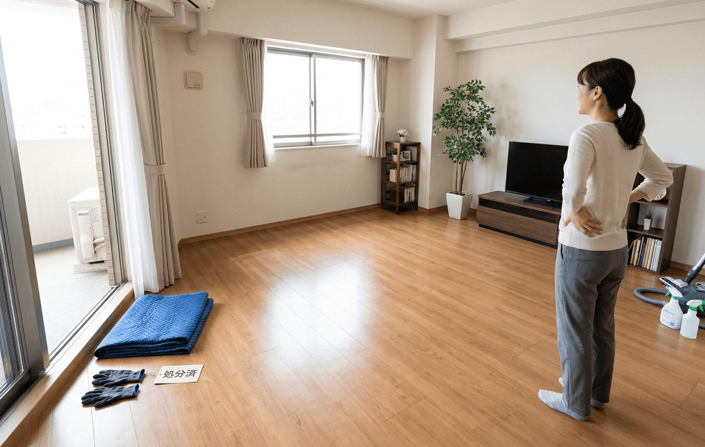 ソファ回収作業の様子